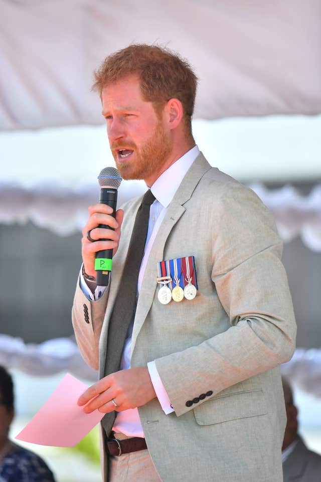 The duke thanked the people of Fiji as he prepared to leave the island and head to Tonga 