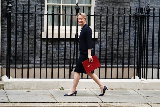 Yvette Cooper on Downing Street