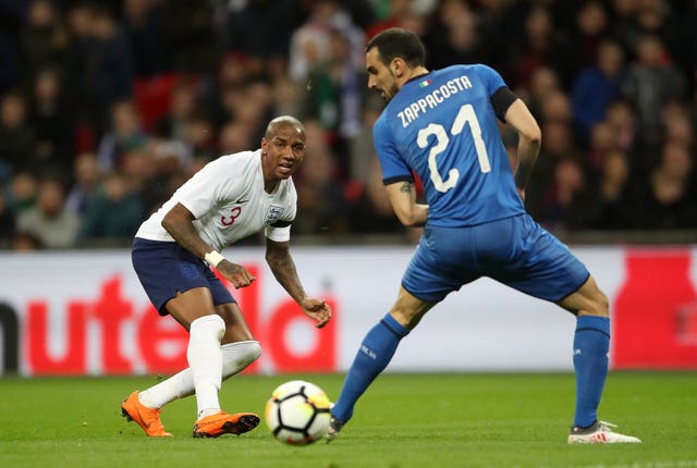 Young made his first England start since scoring in an 8-0 World Cup qualifying win over San Marino.