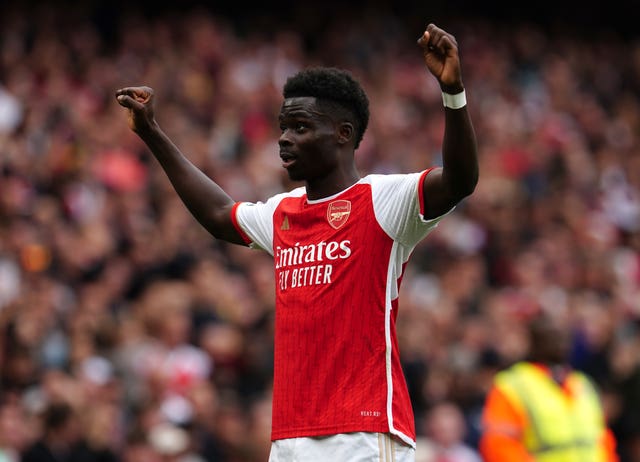 Arsenal star Bukayo Saka is an injury doubt for England