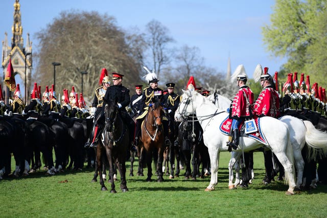 Major General’s inspection of the Household Cavalry Mounted Regiment