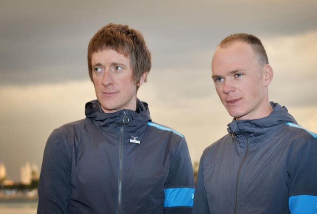 Chris Froome, right, was last year named winner of the 2011 Vuelta a Espana following Juan Jose Cobo's disqualification, while Bradley Wiggins, left, was upgraded to second