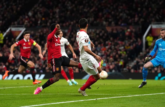 Manchester United 2 - 2 Sevilla: Late Tyrell Malacia and Harry Maguire own goals hand Sevilla a draw at Man Utd