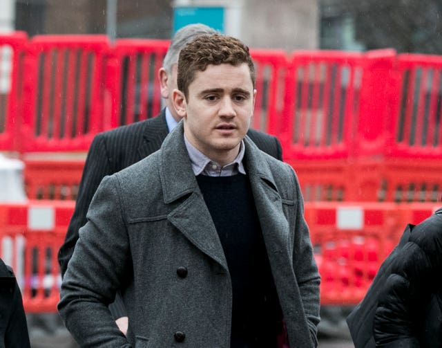 Paddy Jackson arriving at court (Liam McBurney/PA)