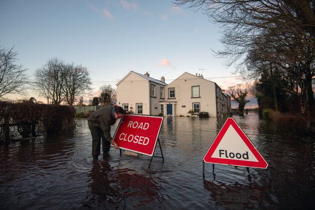 Flooded street