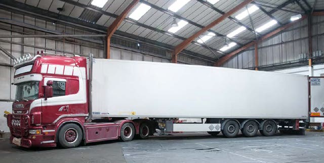 Maurice Robinson’s trailer and tractor unit (Essex Police/PA)