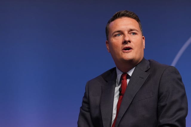 Health Secretary Wes Streeting 