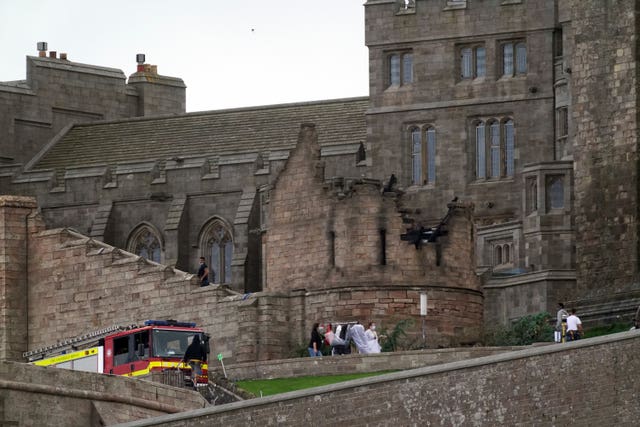 Filming at Bamburgh castle