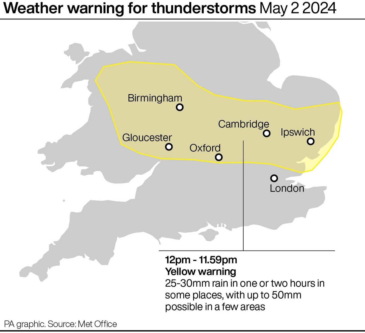Warning of thunderstorms after thousands of lightning strikes across ...