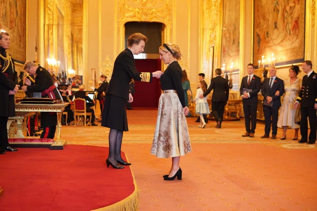 Learmonth was made an MBE by the Princess Royal at Windsor Castle in 2022 