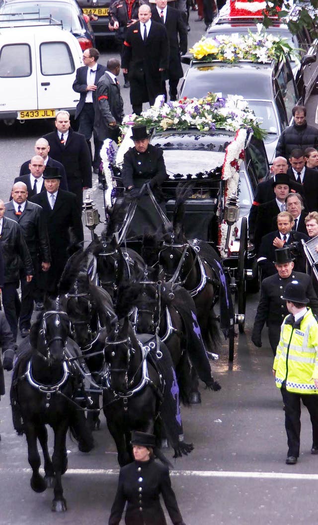Reggie Kray funeral Bethnal Green