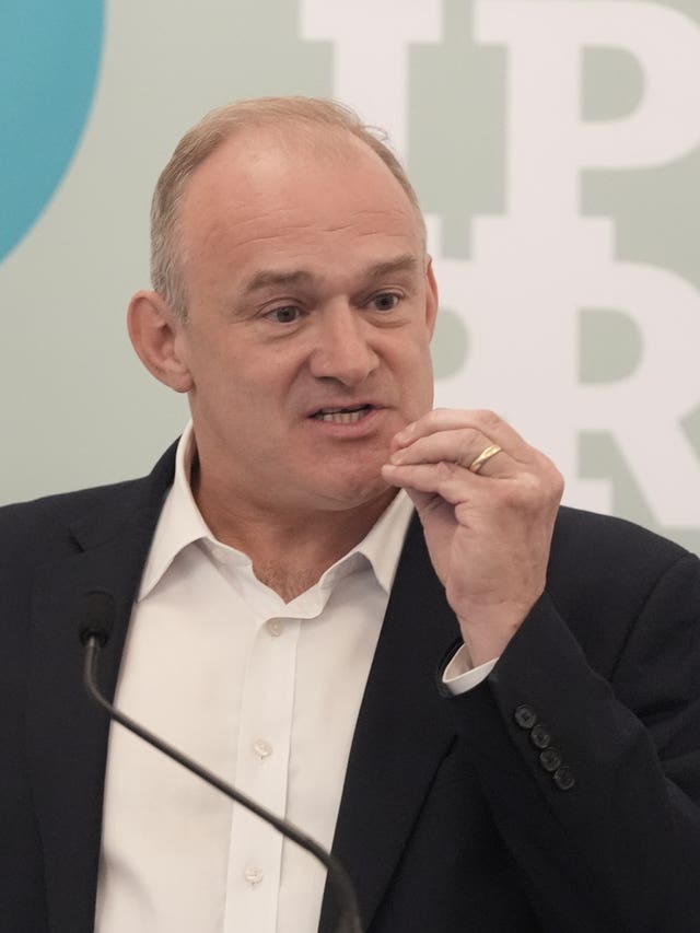 Sir Ed Davey at an Institute for Public Policy event