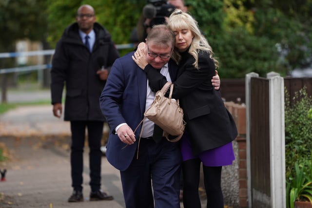 MP Mark Francois after laying flowers (Kirsty O'Connor/PA)