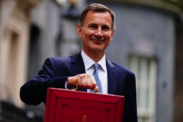 Chancellor of the Exchequer Jeremy Hunt 