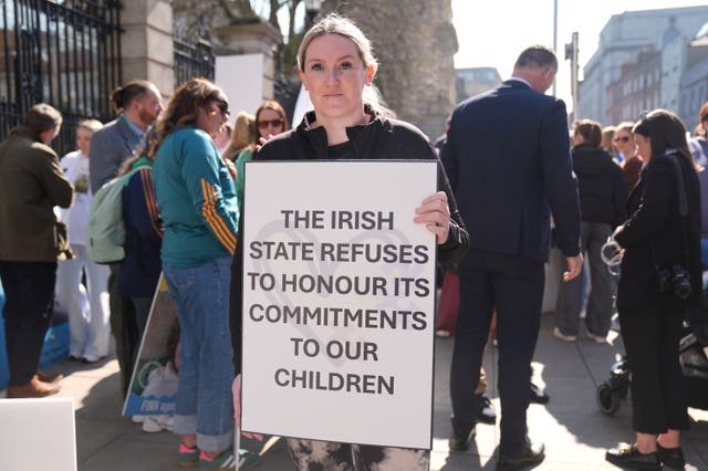 School placement protest