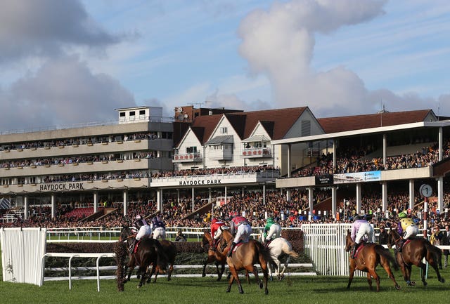 Haydock was hit by snow overnight