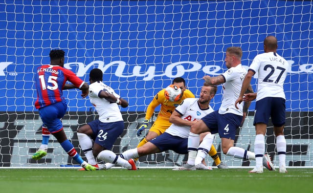 Jeffrey Schlupp netted Palace's equaliser on Sunday