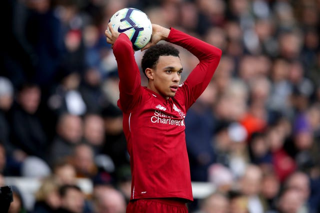 A back injury has ruled out full-back Trent Alexander-Arnold