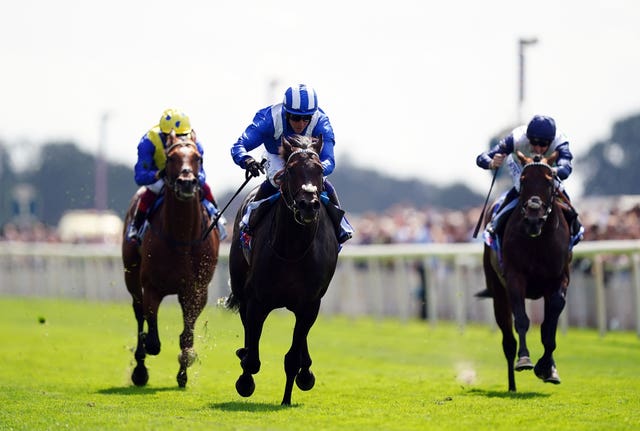 Alflaila taking the Strensall Stakes 