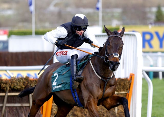 Flooring Porter on his way to winning last year's Stayers' Hurdle 