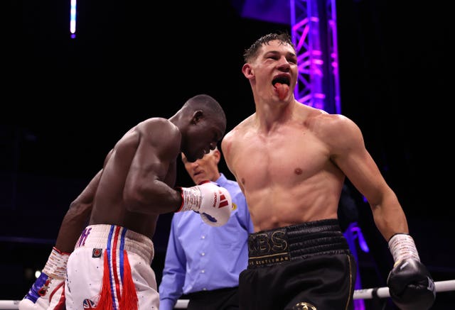 Chris Billam-Smith, right, defended his WBO cruiserweight world title with a unanimous decision victory over fellow Briton Richard Riakporhe at Selhurst Park 