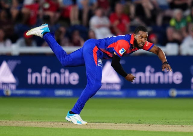 Chris Jordan bowls for Southern Brave