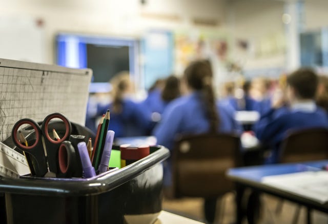 Children sat in a classroom