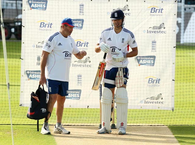 Graham Gooch, left, has played a key part in Cook's career