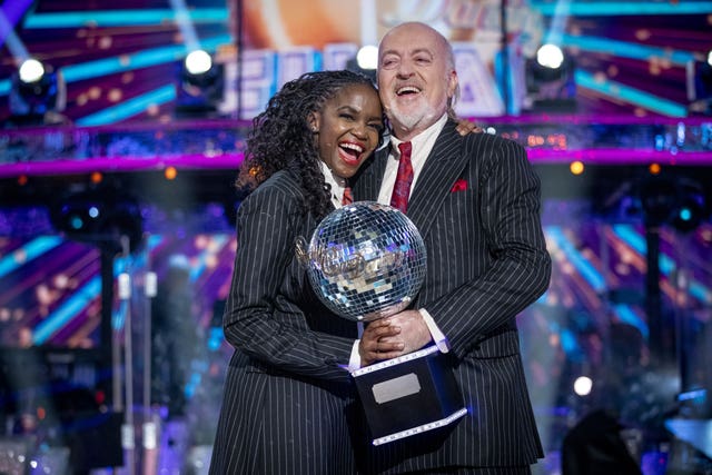 Strictly Come Dancing winners Bill Bailey and Oti Mabuse