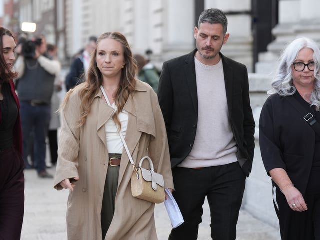 Gillian Sherratt and Stephen Morrison, parents of Harvey Morrison