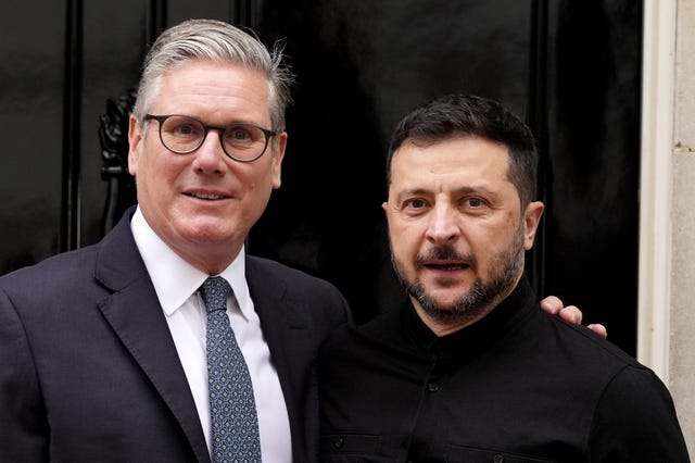 Prime Minister Sir Keir Starmer and Ukrainian President Volodymyr Zelensky 