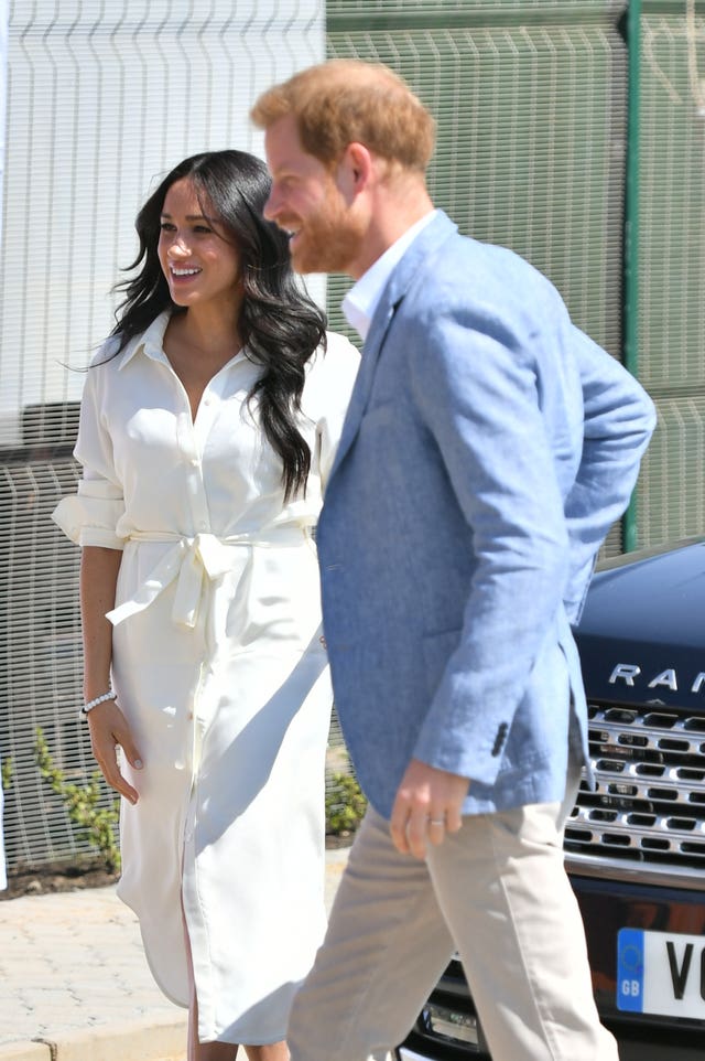 The Duke and Duchess of Sussex visit Tembisa township, near Johannesburg