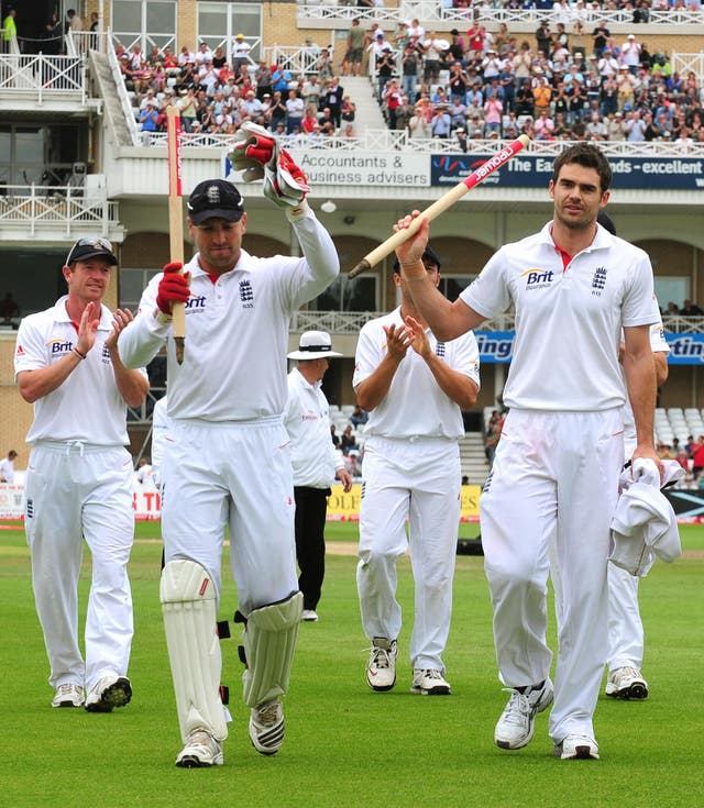 In 2010 Anderson took his maiden 10-wicket haul against Pakistan at Trent Bridge
