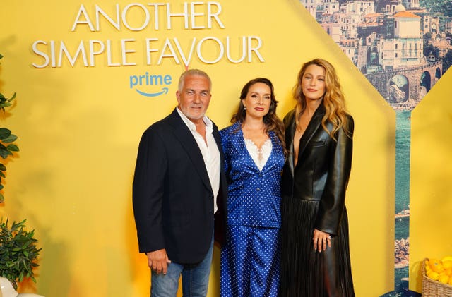 Paul Hollywood, Melissa Spalding and Blake Lively