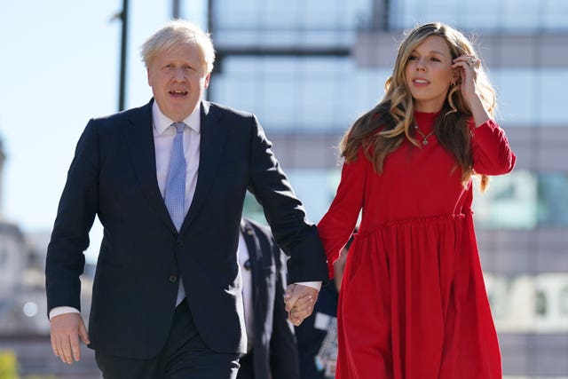 Boris and Carrie Johnson have two children together, including five-month-old daughter Romy