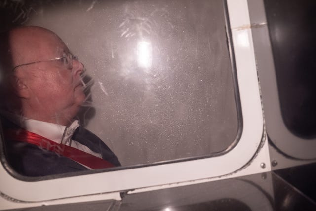 Peter Murrell in a prison van