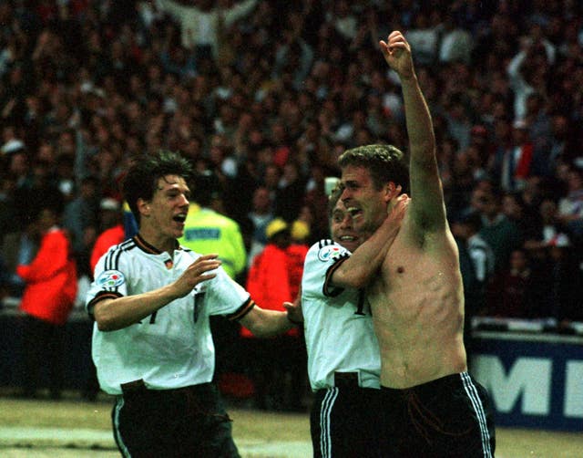 Oliver Bierhoff scored the tournament-winning goal for Germany
