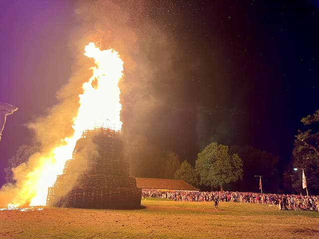 An Eleventh Night bonfire 
