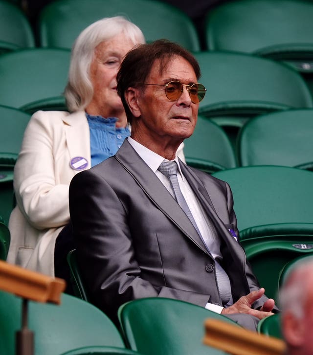 Cliff Richard at Wimbledon in 2024
