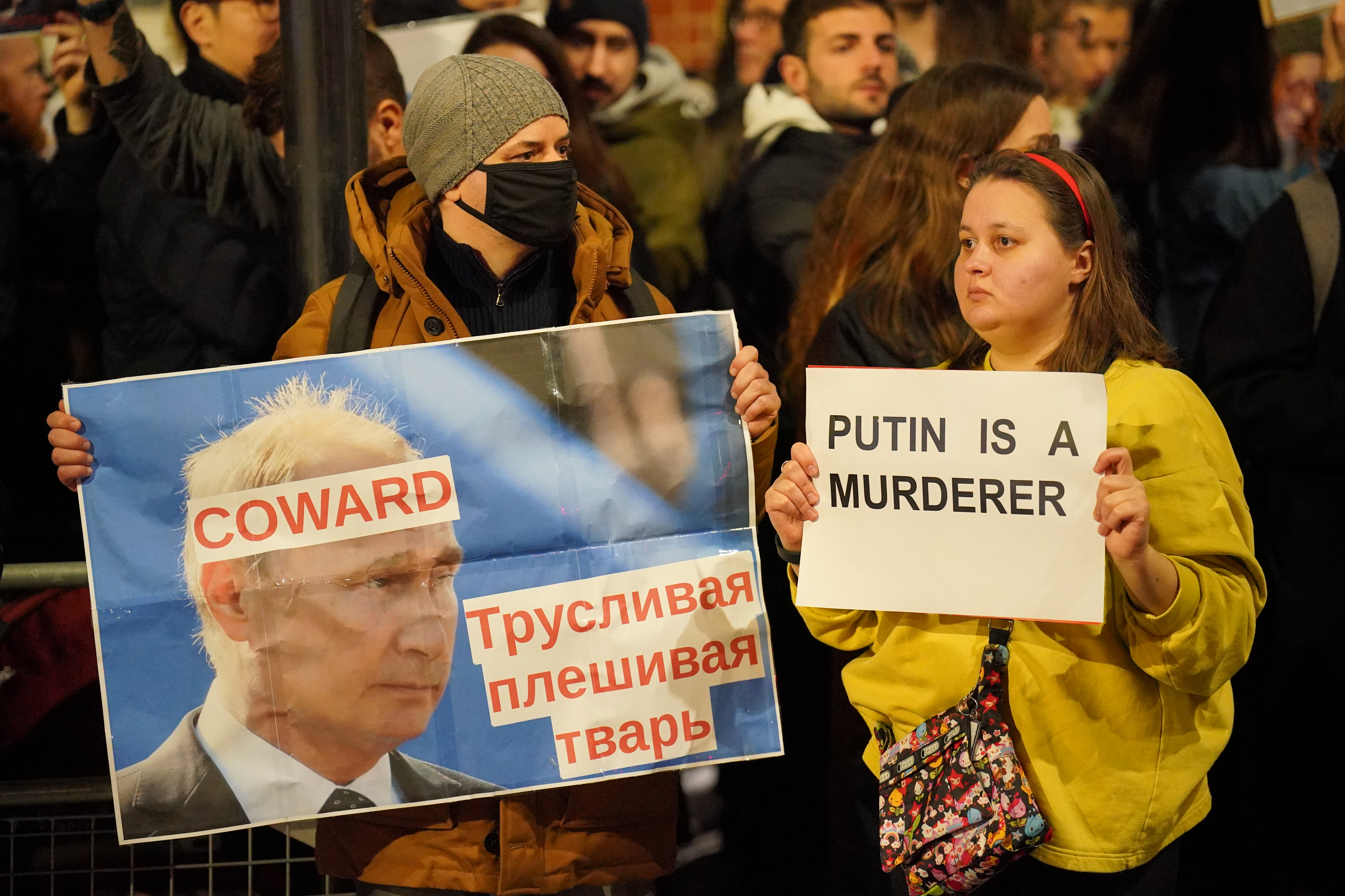 Protesters Gather Outside Russian Embassy Following Alexei Navalny’s ...