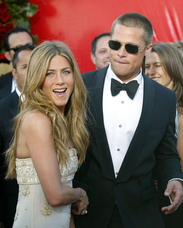 Jennifer Aniston and Brad Pitt, who wed in 2000 (PA)