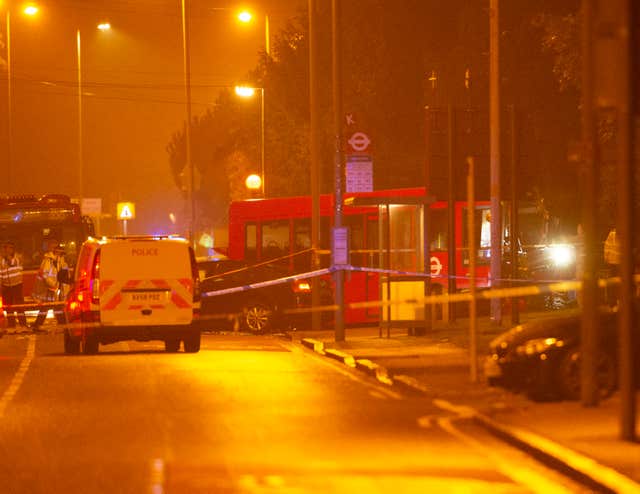 Bus accident in Orpington