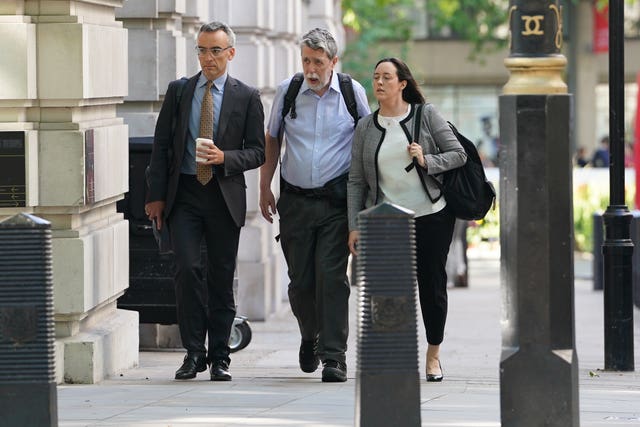 Gareth Jenkins arrives to give evidence to the Post Office Horizon IT inquiry at Aldwych House, central London