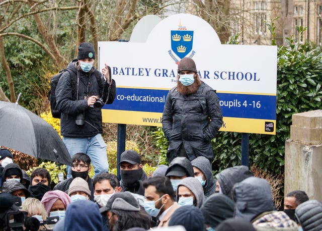 Batley Grammar School protest