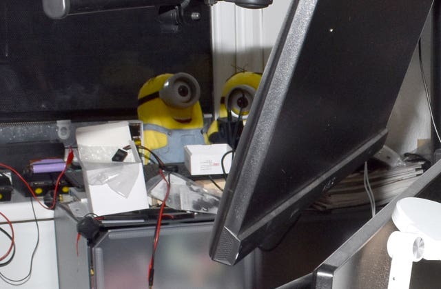 Minion soft toys adapted into spy devices were found in a search of Orlin Roussev's address in Great Yarmouth