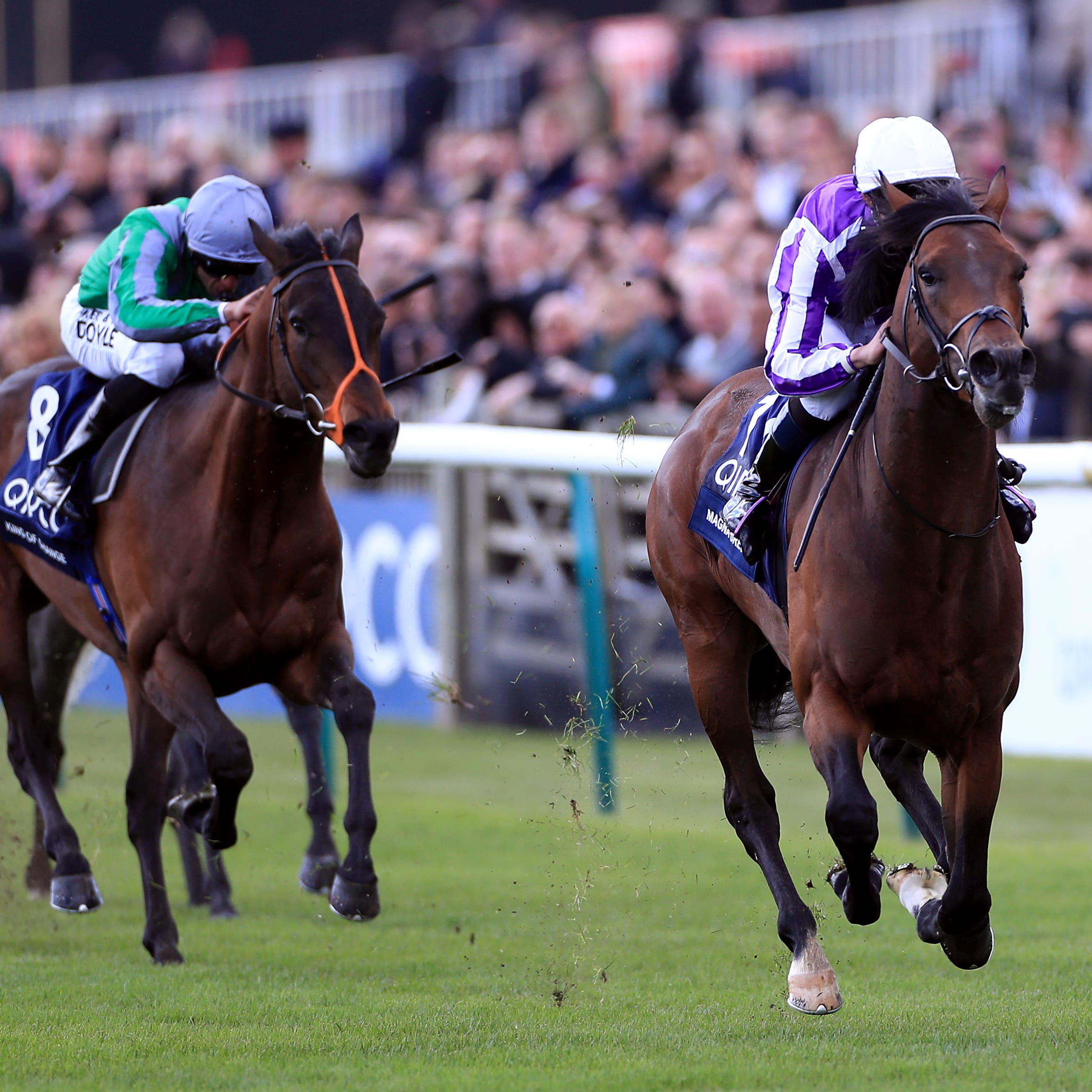 King Of Change (left) chases home Magna Grecia in the 2000 Guineas