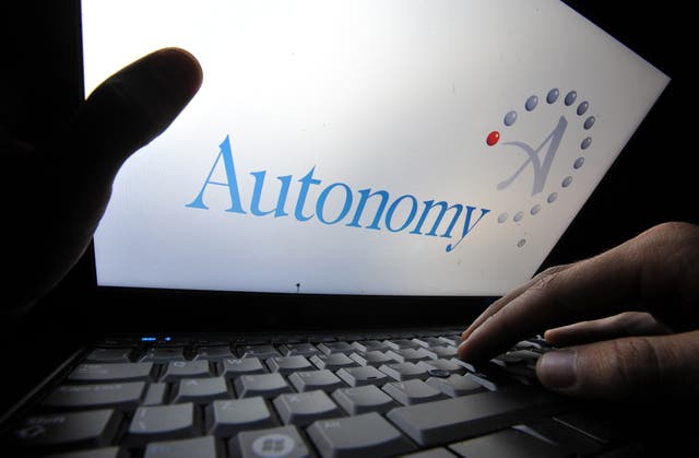 Autonomy logo on a laptop screen.