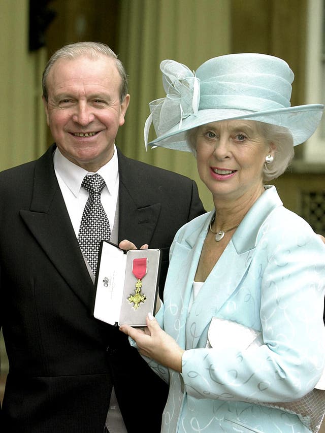 Jimmy Armfield, pictured, with wife Anne at Buckingham Palace, received an OBE in 2000 