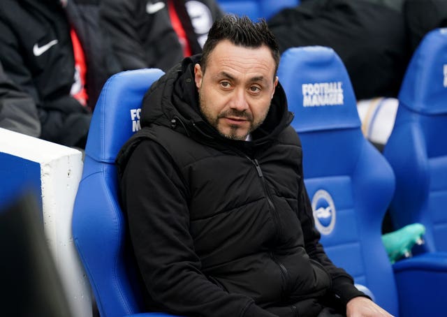 Brighton boss Roberto De Zerbi encouraged his side to move on from the loss 