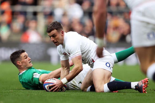 George Ford capitalised on Johnny Sexton's error to score England's opening try at Twickenham